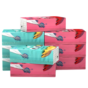 大海怪纸巾抽纸大包整箱家庭实惠装餐巾纸擦手纸卫生纸抽取式面巾