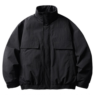 wtmp日系复古设计感口袋立领羽绒服男女冬季加厚工装风夹克型外套