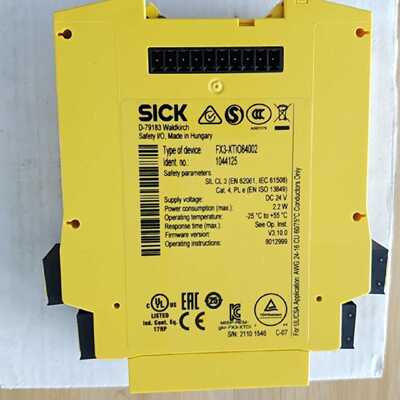 议价德国原装进口SICK施克安全继电器 Fx3-xtio84002 1044125全新