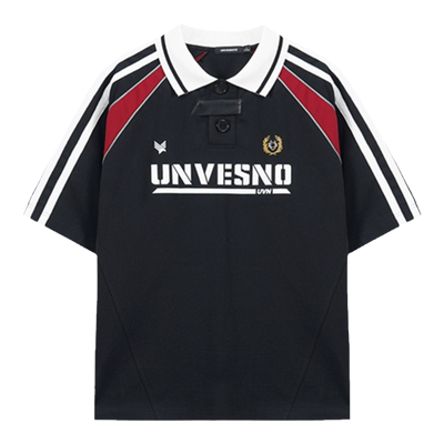 运动短袖PoloUnvesno撞色夏季