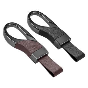 德国汽车钥匙扣高端男士金属真皮高档挂件高级感防丢锁匙扣配件