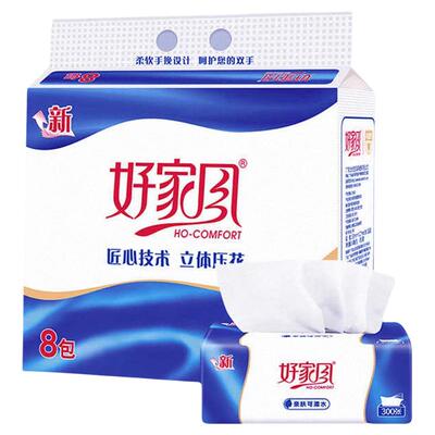 好家风圆梦纸巾8包300张五层