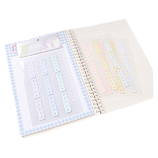 可得优小清新pet活页拓展贴便利贴标签索引贴可撕学生用高颜值活页色系拓展贴扩张贴TZT