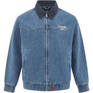 CAT卡特25春季男士户外美式复古全棉翻领牛仔夹克商场同款