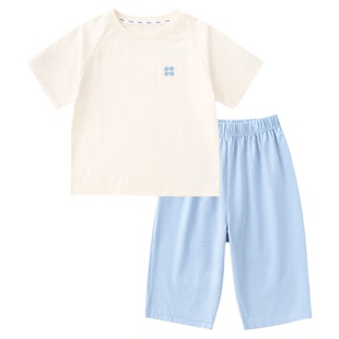 嘟嘟家儿童睡衣套装夏季男童女童短袖裤子家居服宝宝两件套童装类