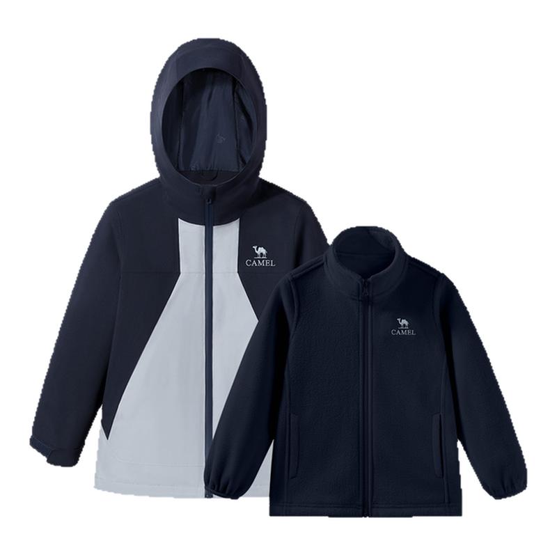 骆驼儿童冲锋衣登山服男童外套