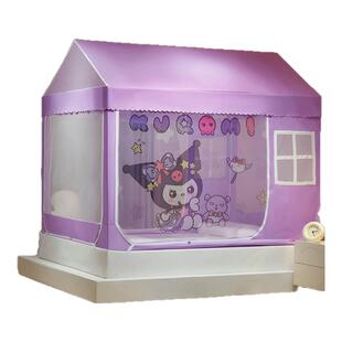 蚊帐家用2026新款卧室宝宝防摔儿童床上帐篷女孩一体式遮光公主风