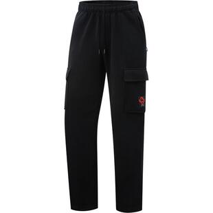 李宁反伍BADFIVE长安少年卫裤男官方正品宽松冬季毛圈直筒运动裤