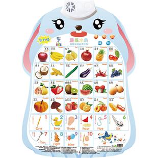 数字认知有声早教挂图2宝宝启蒙3拼音字母表学习墙贴乘法口诀卡片
