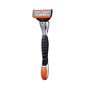 阿帕齐5层手动刮胡刀 阿帕奇剃须刀刀头星海蓝五层男士适配英吉利