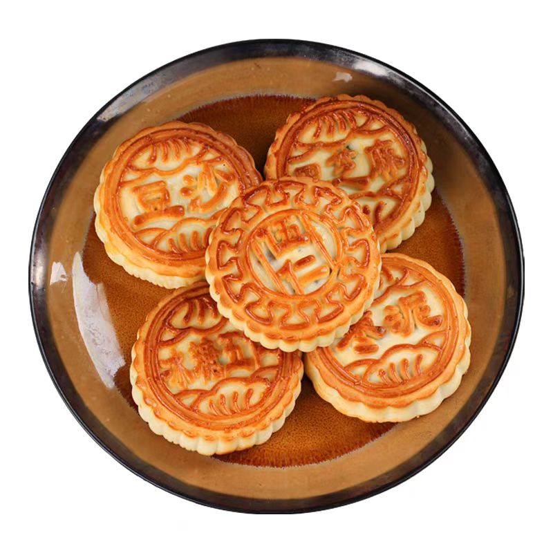 五仁月饼无蔗糖月饼广式老五仁月饼无糖精中秋零食木糖醇代餐食品