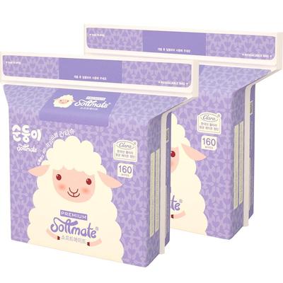 顺顺儿索美乐加厚特柔婴儿绵柔巾