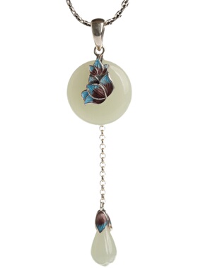 南方纯银平安扣复古风锁骨链饰品