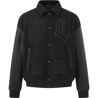 CHINISM赤尘拼接棒球夹克男