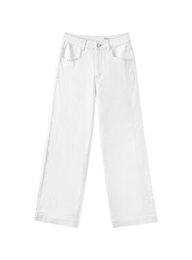 TKYSHOP直筒牛仔长裤女