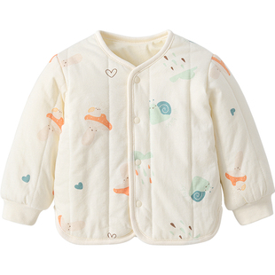 婴儿棉服秋冬儿童保暖夹棉棉袄上衣一岁男童女童棉衣外套宝宝冬装