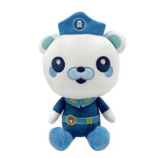 正版海底小纵队卡通动漫毛绒玩具公仔巴克队长达西西女孩睡觉抱枕