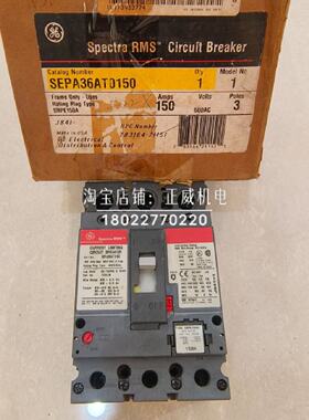 议价Record Plus通用GE美国产塑壳断路器SEPA36AT0150  3P 150A