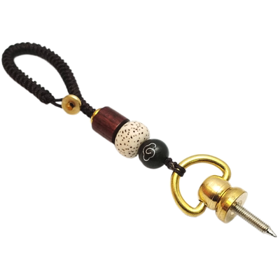 原创挂绳手工编织汽车钥匙扣黄铜