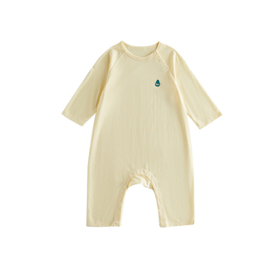 Oak Family婴幼儿桑蚕丝一体式睡袋秋冬女宝宝防惊跳儿童长袖睡衣