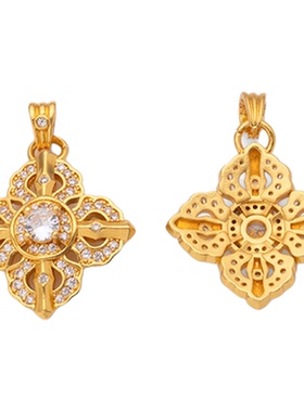 【满工满细节】十字金刚杵吊坠链