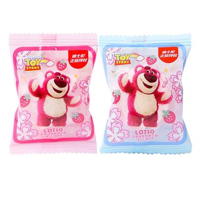 迪士尼棉花糖喜糖网红草莓熊糖果