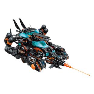 启蒙积木奇妙玩具超时空战车模型超集变运输车儿童可合体拼装益智