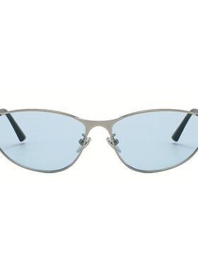 复古蓝色猫眼墨镜女2025新款