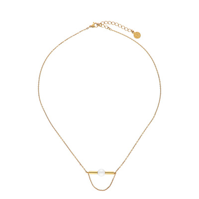 Majorica美娇丽佳手作珍珠项链女高级感锁骨链颈链8mm手作珍珠