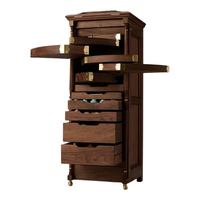 北美黑胡桃木牙科柜50大人茶具柜