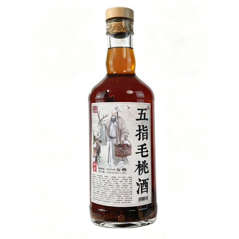 五虎藏龙45度五指毛桃酒真材实料