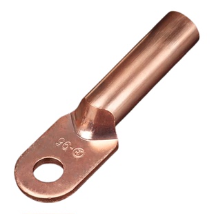 DT铜鼻子国标堵油接线端子紫铜线耳鼻镀锡电缆电线接头16/35/50