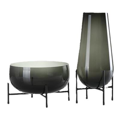 轻奢琉璃花瓶水果盘家居装饰品