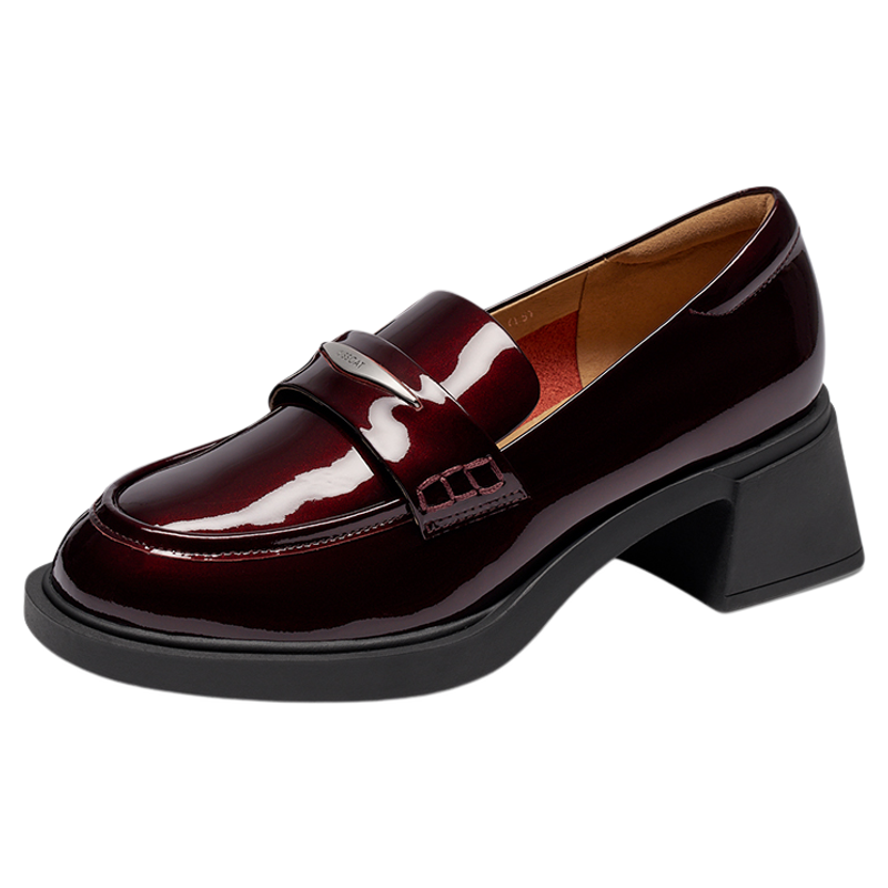 【断码清仓】KISSCAT接吻猫299起厚底增高乐福鞋女时装单鞋豆豆鞋