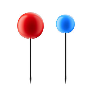 迈友大头针固定针彩色珍珠钓鱼主线轴线组主线圈不锈钢定位大头针
