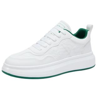 马克华菲板鞋男2026新款夏季厚底透气小白鞋休闲百搭鞋子增高男鞋