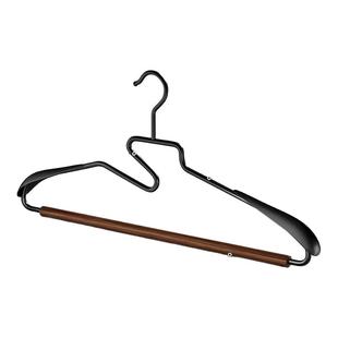 整理师推荐榉木衣架家用挂衣防滑无痕护领晾衣撑轻奢高级衣服挂架