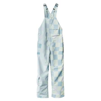 pomt女款滑雪背带裤直筒单板双板通用防水高腰杜邦三防印花滑雪