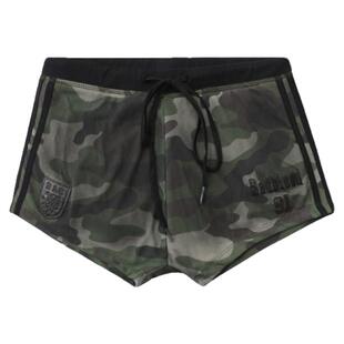 badblood夏季美式复古迷彩抽绳短裤休闲辣妹跳舞修身显瘦运动热裤