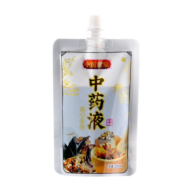 加厚款吸嘴可加热中药液包装袋