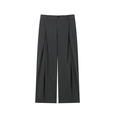 WHIMNOTION 26SS「冰感西裤」COOLMAX立体褶位西裤 宽松直筒长裤
