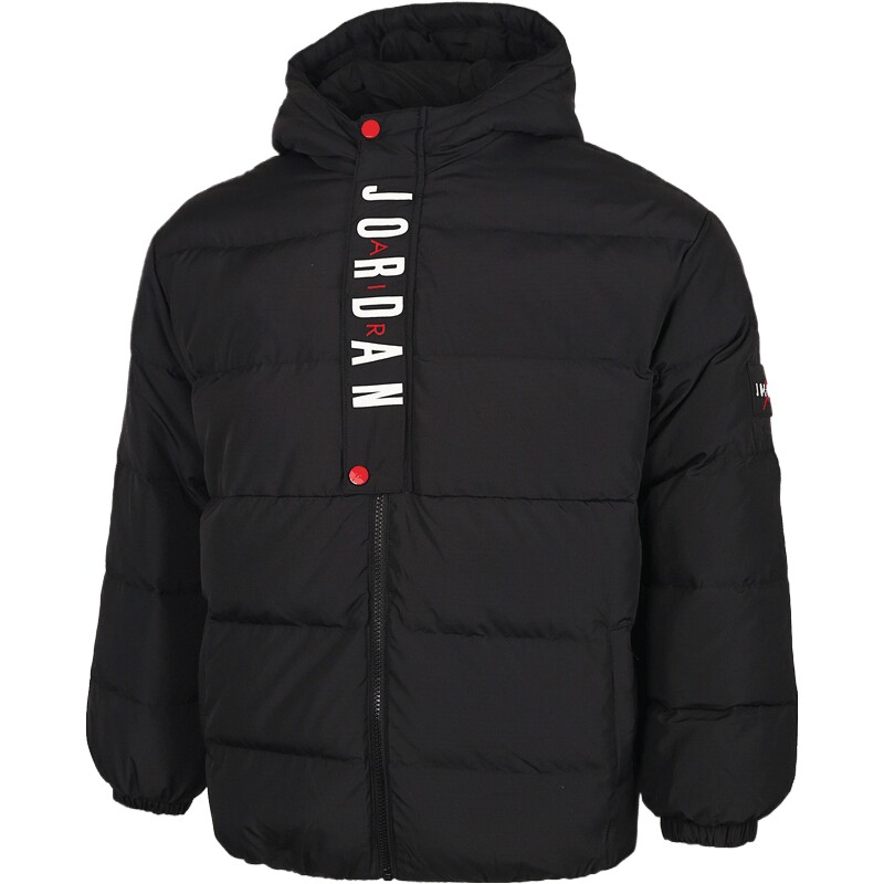 NIKE耐克大童jordan运动休闲保暖连帽羽绒服外套JD2542051GS-003