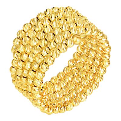 beaufina珠宝戒指5圈调节黄金