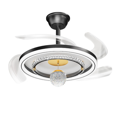 2026新款隐形风扇灯吊扇灯吸顶家用客厅餐厅卧室电扇吊灯中山灯具