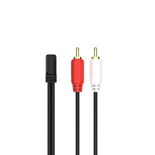 秋叶原Q-37音频线3.5mm母转双莲花耳机音箱AV转接机顶盒左右声道