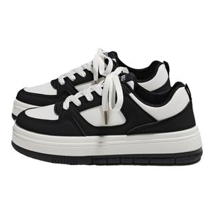 环球女鞋2025新款秋冬爆款百搭板鞋黑白熊猫鞋子女运动休闲小白鞋