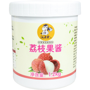 权帮荔枝果酱商用奶茶店专用泥玫瑰荔枝酱浓缩酱果茸果肉汁