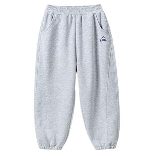 Bluem男童裤子儿童运动裤加厚冬季男孩童装卫裤冬装青少年长裤绒