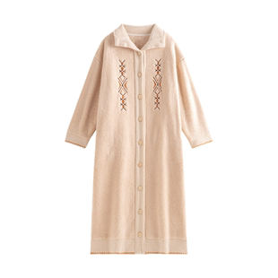 维多利亚珊瑚绒睡裙女款2025新款冬季加厚长款高级感可外穿家居服