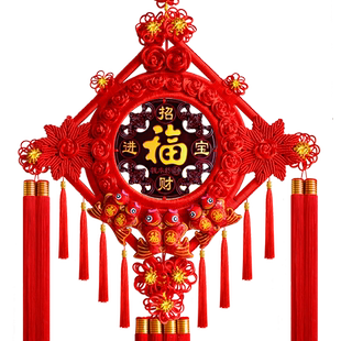 高档中国结过年福字挂件客厅装饰电视背景墙两边对联小挂饰入户门